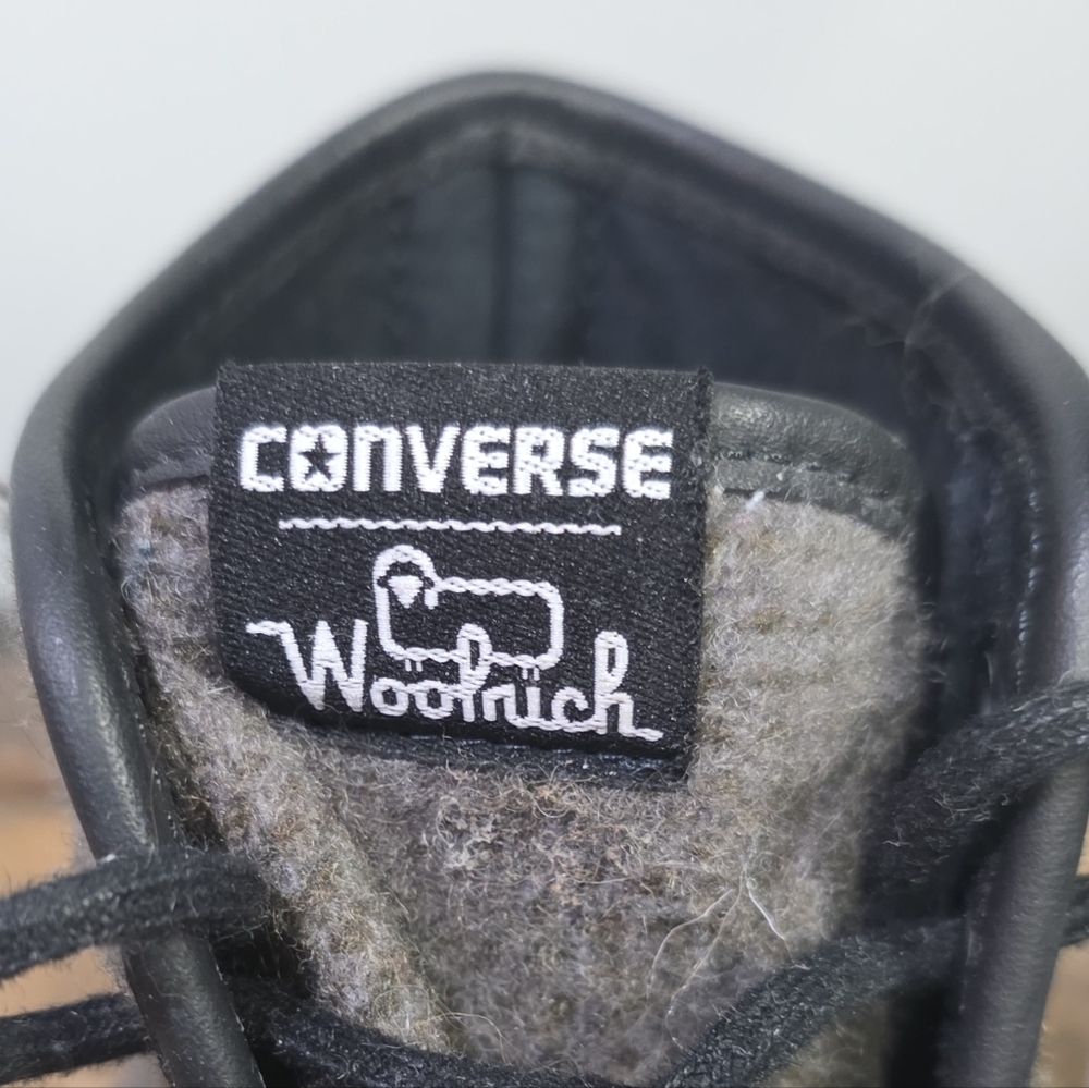 Converse Jack Purcell Signature X Woolrich Wool Classic High-Top Sneakers. 8.5 - Picture 2 of 11